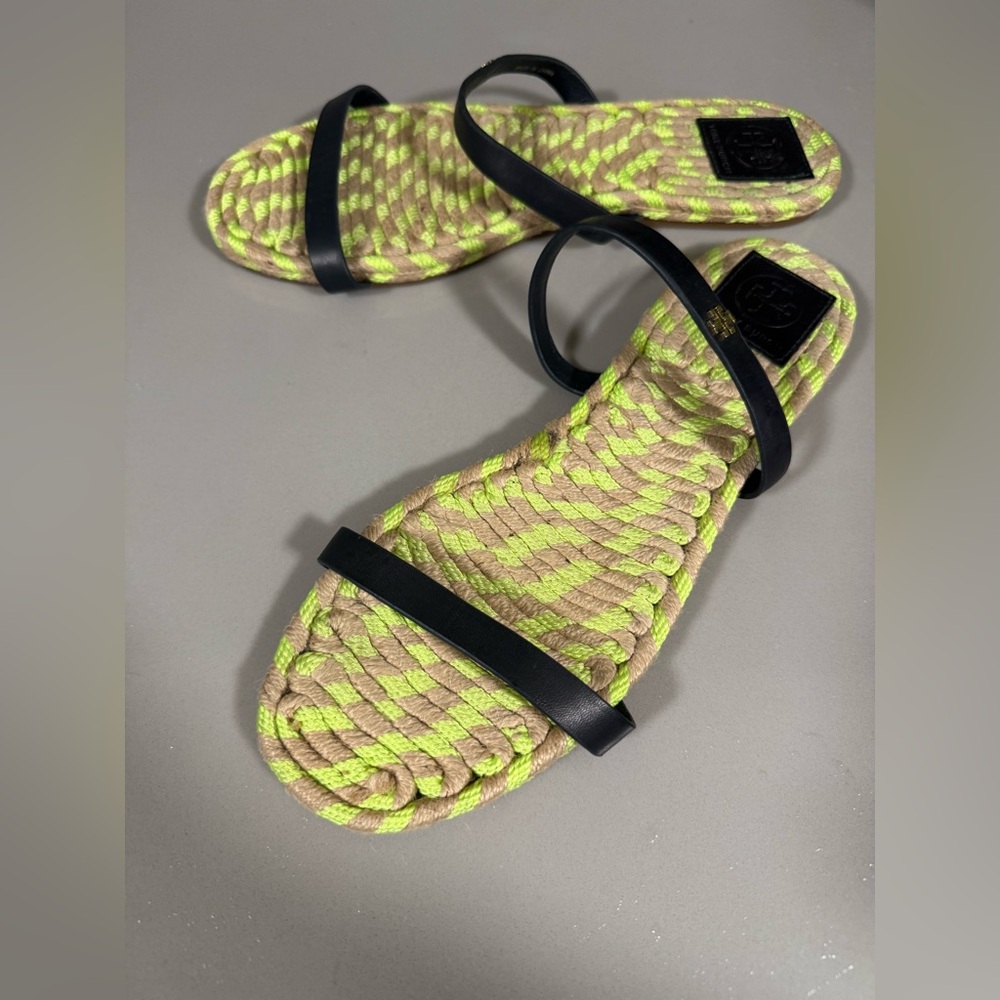 Tory Burch  Espadrille  Sandals 9 - Picture 8 of 10